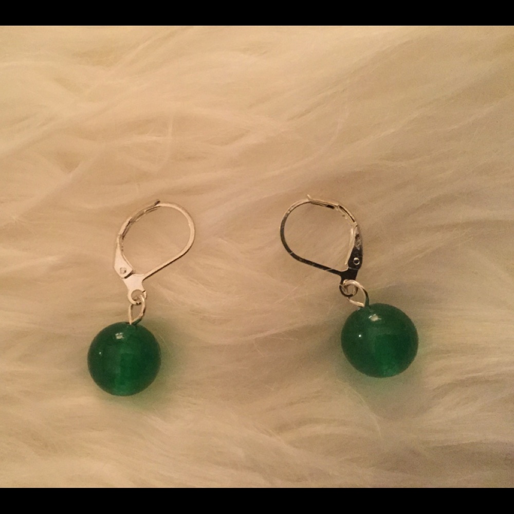 Green Earrings